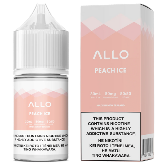 Peach Ice by Allo Salts Nic Salts Podlyfe