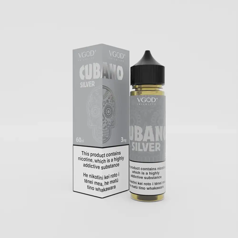 VGOD Cubano Silver 60ml eJuice Freebase eLiquid Podlyfe