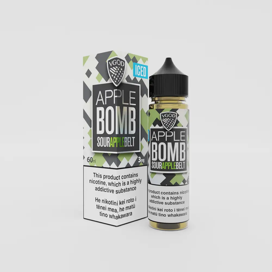 VGOD Iced Apple Bomb 60ml eJuice Freebase eLiquid Podlyfe